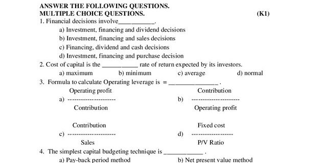 Cover: 21PCC205 – Financial Management-Ese