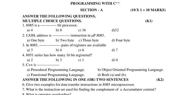 Cover: 20PPS4E3 – Microprocessor and Object Oriented