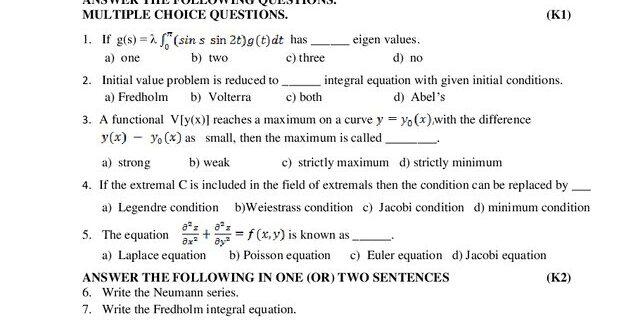 Cover: 20PMS4E5 – Mathematical Methods