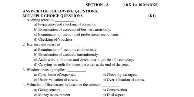 Cover: 20UCF412 – Principles of Auditing