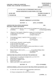 Cover of 20UBP409 – Higher Corporate Accounting
