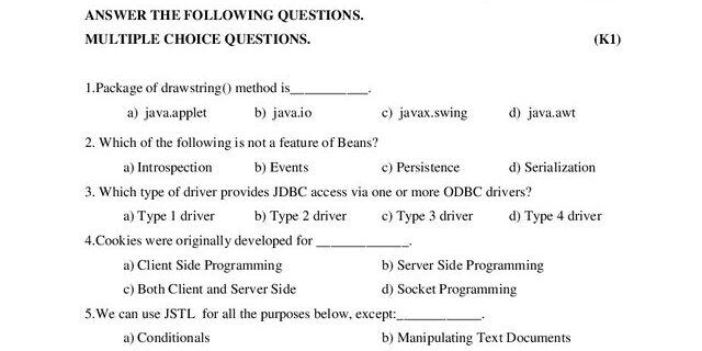 Cover: 20UIT413 – Advanced Java Programming-Ese