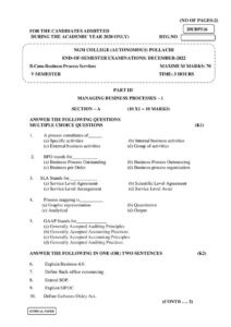 Cover of 20UBP516 – Managing Business Processes – 1