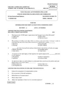 Cover of 20UIB516 – Information Security & Executive Communication