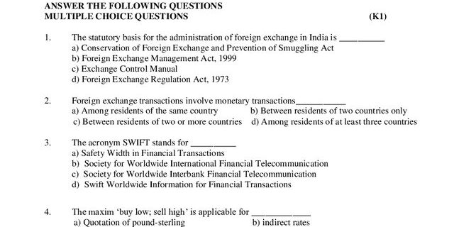Cover: 21PIB311 – Foreign Exchange Management