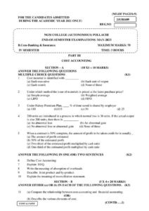 Cover of 21UBI409 – Cost Accounting