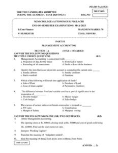 Cover of 20UCF619 – Management Accounting