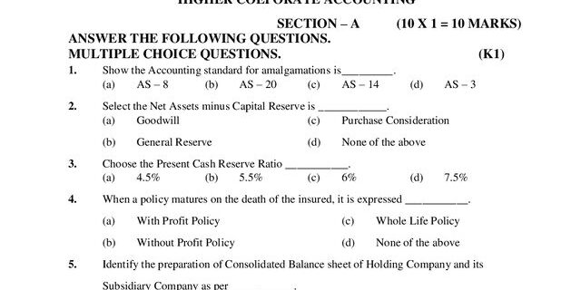 Cover: 21UPA410 – Higher Coeporate Accounting