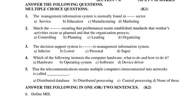 Cover: 22PCC207 – Management Information System
