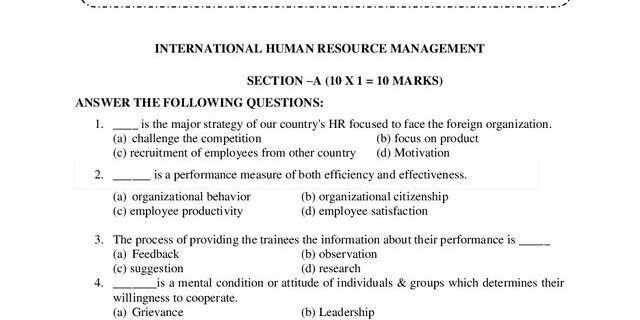 Cover: 21PIB4E7 – International Human Resource Management
