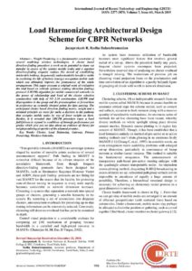 Cover of Load Harmonizing Architectural Design Scheme for CBPR Networks