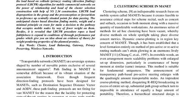 Cover: Load Harmonizing Architectural Design Scheme for CBPR Networks