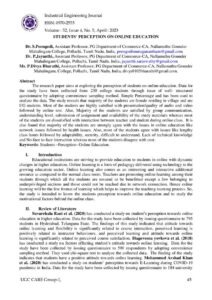 Cover of Students’ Perception on Online Education