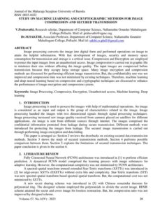 Cover of Study on Machine Learning and Cryptographic Methods for Image Compression and Secured Transmission