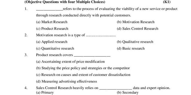 Cover: 23PCO103 – Marketing Research