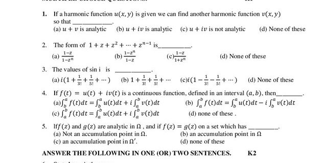 Cover: 21UMS615 – Complex Analysis