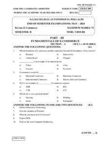 Cover of 23UEC205 – Business Communication