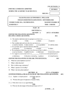 Cover of 22UMS5E1 – OOP with C++