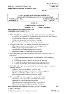 Cover of 23UBM306 – Marketing