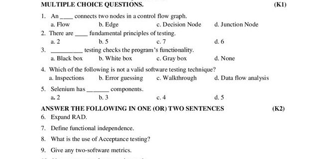 Cover: 22UBC516 – Skill Enhanced Course Software Testing