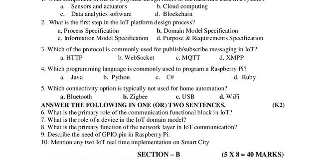 Cover: 22UBC5S2 – Internet of Things Final