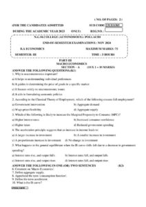 Cover of 23UEO305 – Macro Economics