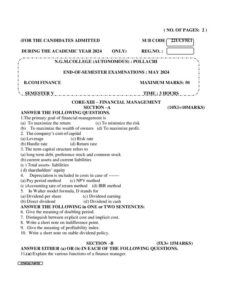 Cover of 22UCF5E1 – Financial Management
