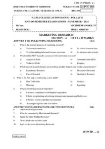 Cover of 24PCO103 – Marketing Research
