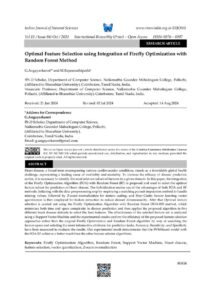 Cover of Optimal Feature Selection using Integration of Firefly Optimization with Random Forest Method