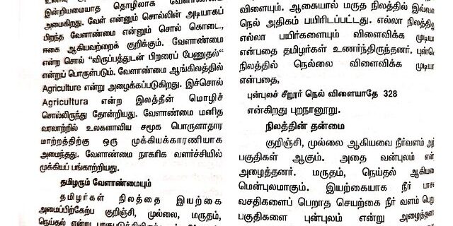 Cover: வேளாண்மையும் சூழலியலும்