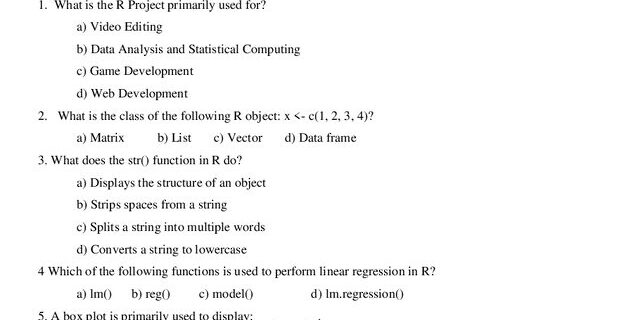 Cover: 22UCS619 – R Programming
