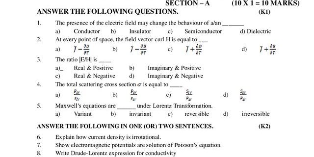 Cover: 24PPS205 – Electromagnetic Theory & Electrodynamics