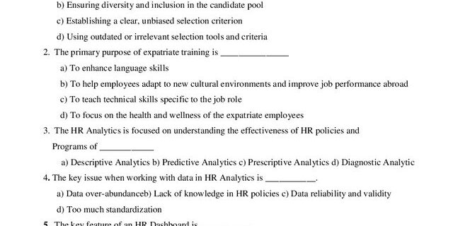 Cover: 23PIB415 – Human Resource Analytics