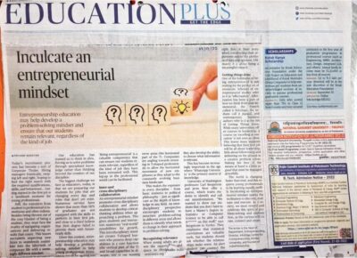Cover of Inculcate an entrepreneurial mindset