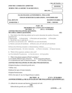 Cover of 23UBY5E1 – Microbiology