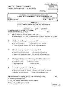 Cover of 24UBM3A1 – Mathematical Techniques-II