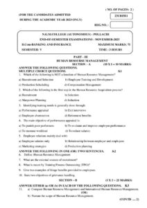 Cover of 23UBI5E1 – Human Resource Management