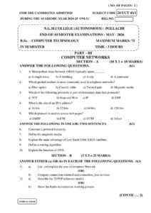 Cover of 24UCT4A1 – Computer Networks
