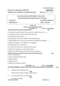 Cover of 24UPA411 – Executive Communication