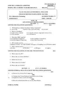 Cover of 24UIT412 – Advanced Java Programming