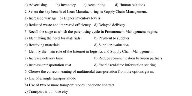 Cover: 23UBP618 – Supply Chain Management