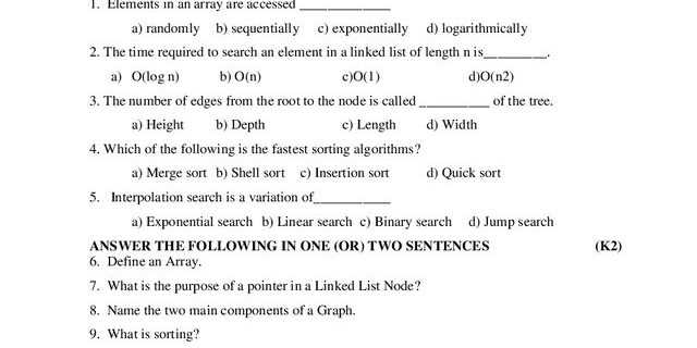 Cover: 25UAI102 – Data Structure & Applications