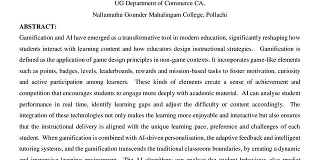 Cover: Gamification and AI in Students Engagement