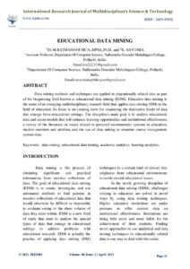 Cover of Educational Data Mining