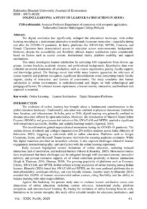 Cover of Online Learning: A Study of Learner Satisfaction in MOOCs