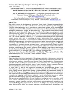 Cover of AI-Powered Virtual and Augmented Reality Systems for Teaching Social Skills to Individuals With Autism Spectrum Disorder