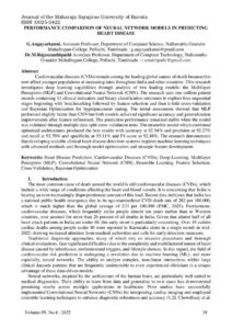 Cover of Performance Comparison of Neural Network Models in Predicting Heart Disease